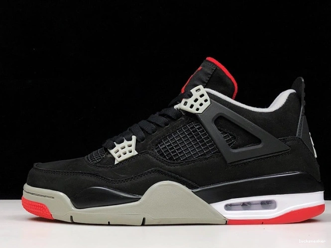 Cheap LUCY CEMENT JORDAN 4 BLACK 308497-060 RETRO 0804